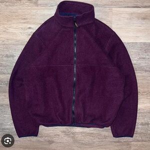LL BEAN fleece womens size medium warm polyester polartec fleece for winter camp
